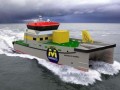 荷兰达门船厂为海上风力发电场建造推出首艘风电双体船