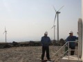 山东栖霞对68个风力发电机组进行防雷安检