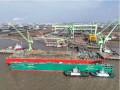 海上“大力士”4000吨全回转起重船“海洋风电76”顺利下水