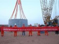 中材海外定边150ＭＷ风电场项目混塔首环吊装成功