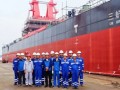 “三航造”国内首艘自主研发110米旋转式打桩船吉水