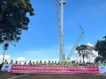 中国电建老挝孟松600MW风电项目完成第100台风机吊装