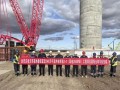 52台！吉林吉西基地1.4GW风电项目全部混塔吊装完成