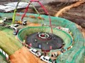全国最大“沙戈荒”项目首台风机基础浇筑混凝土