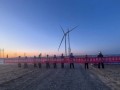 陕投新疆木垒400MW风电项目首台风电机组吊装完成