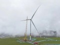 西藏华电山南琼结60兆瓦风电项目首台风机吊装成功