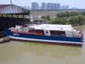 “华电3001”吉水！华电科工自主建造首艘钢铝小水线面运维船亮相