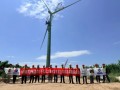 160米“混塔巨人”拔地而起!国家电投澄城100MW风电项目首吊告捷